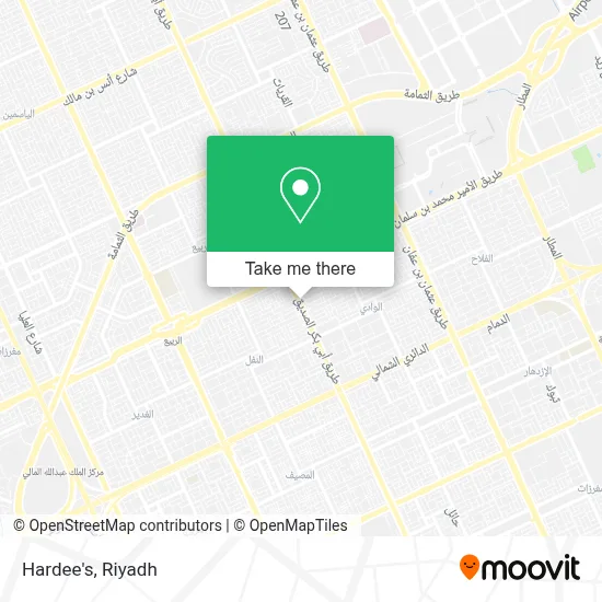 Hardee's map