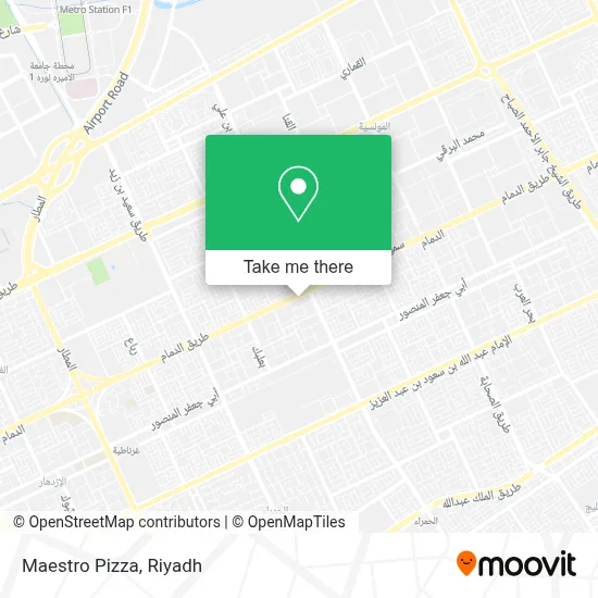 Maestro Pizza map