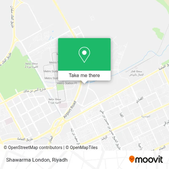 Shawarma London map