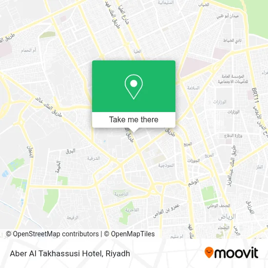 Aber Al Takhassusi Hotel map