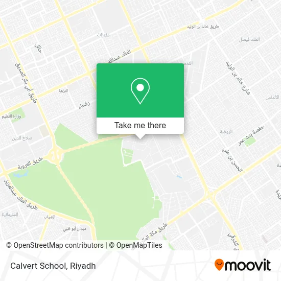 Calvert School map