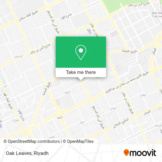 Oak Leaves map