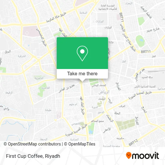 First Cup Coffee map