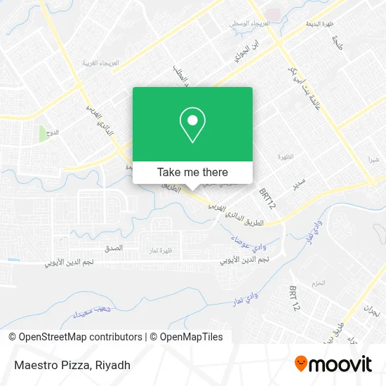Maestro Pizza map