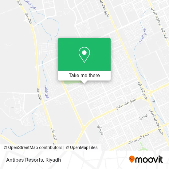 Antibes Resorts map