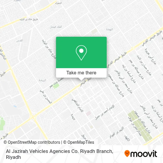 Al Jazirah Vehicles Agencies Co. Riyadh Branch map