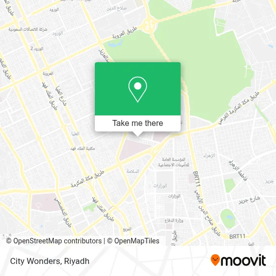 City Wonders map