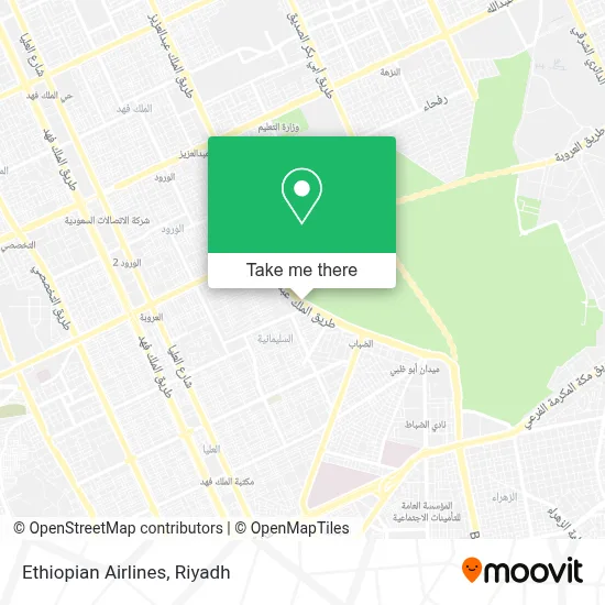 Ethiopian Airlines map
