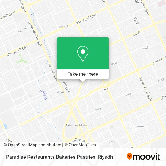 Paradise Restaurants Bakeries Pastries map