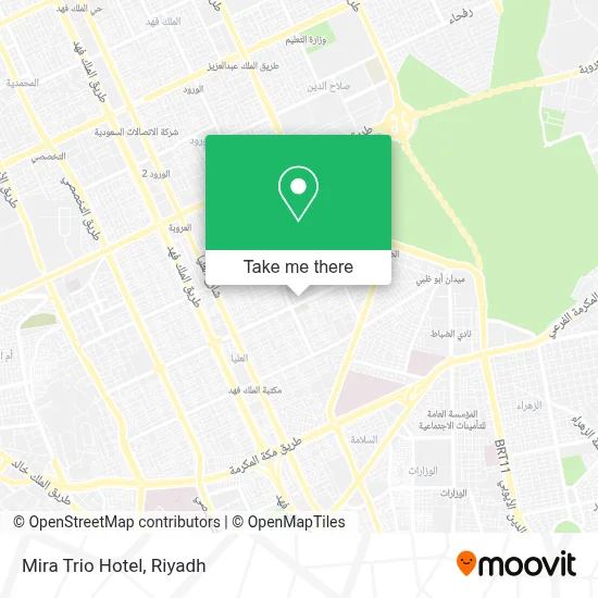 Mira Trio Hotel map