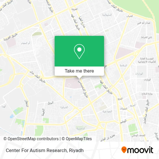 Center For Autism Research map