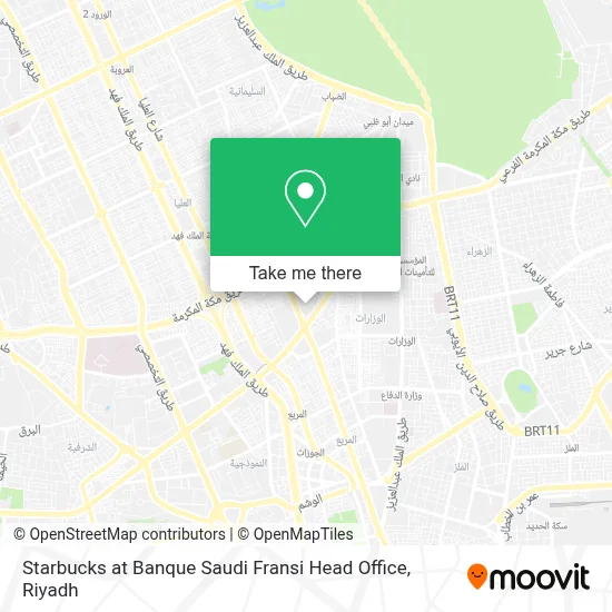 Starbucks at Banque Saudi Fransi Head Office map