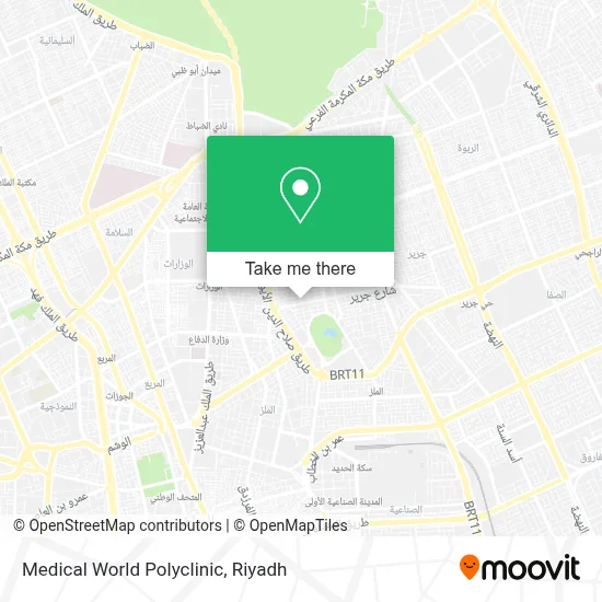 Medical World Polyclinic map