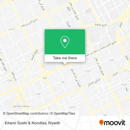 Kitami Sushi & Noodles map
