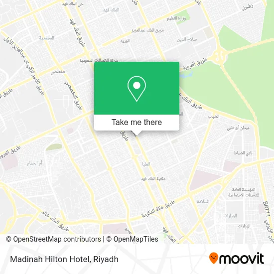 Madinah Hilton Hotel map