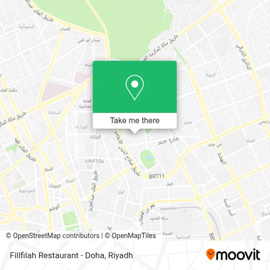 Fillfilah Restaurant - Doha map