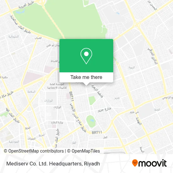 Mediserv Co. Ltd. Headquarters map