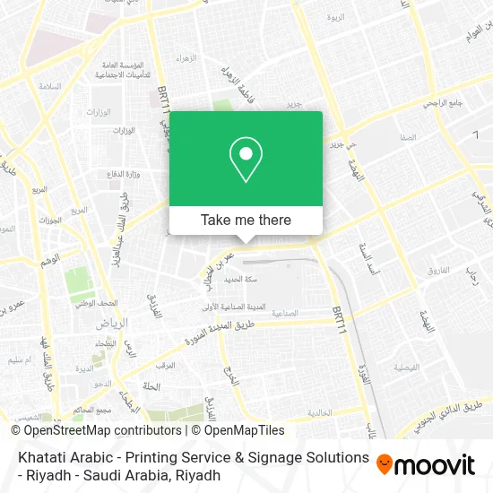 Khatati Arabic - Printing Service & Signage Solutions - Riyadh - Saudi Arabia map