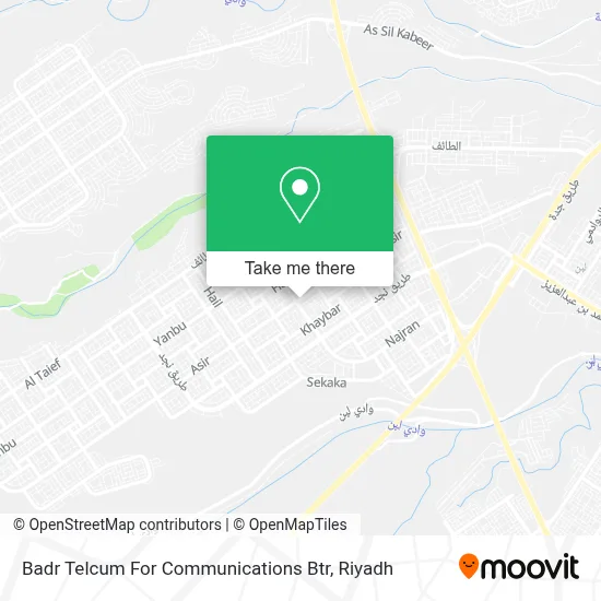 Badr Telcum For Communications Btr map