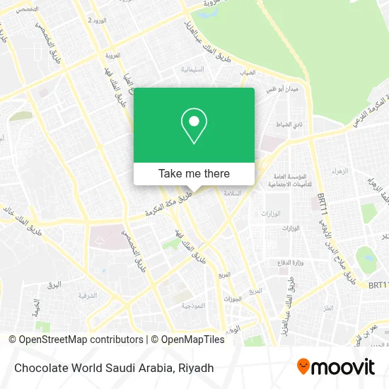 Chocolate World Saudi Arabia map