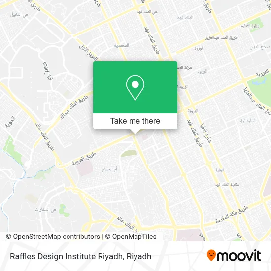 Raffles Design Institute Riyadh map