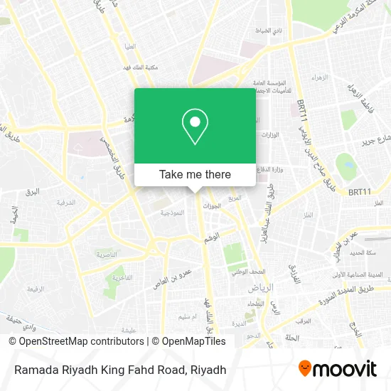 Ramada Riyadh King Fahd Road map