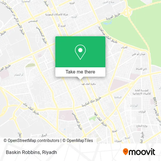 Baskin Robbins map