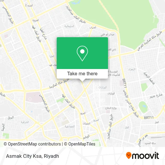 Asmak City Ksa map