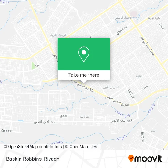 Baskin Robbins map