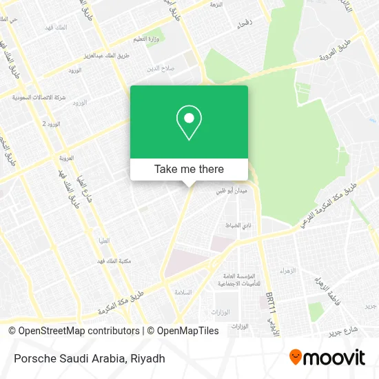 Porsche Saudi Arabia map