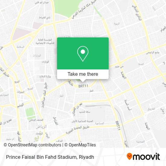Prince Faisal Bin Fahd Stadium map