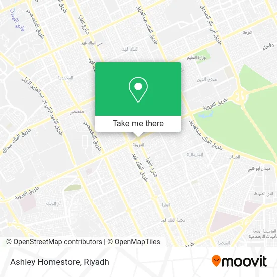 Ashley Homestore map