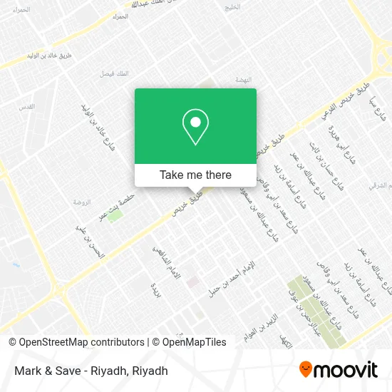 Mark & Save - Riyadh map
