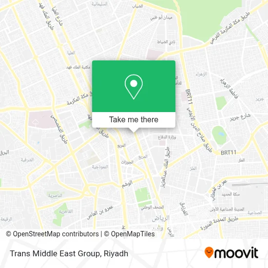 Trans Middle East Group map