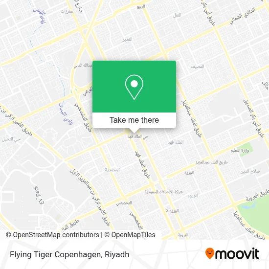 Flying Tiger Copenhagen map
