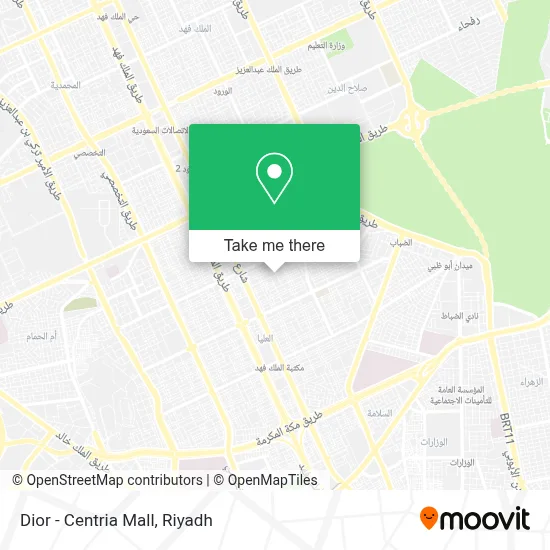 Dior - Centria Mall map