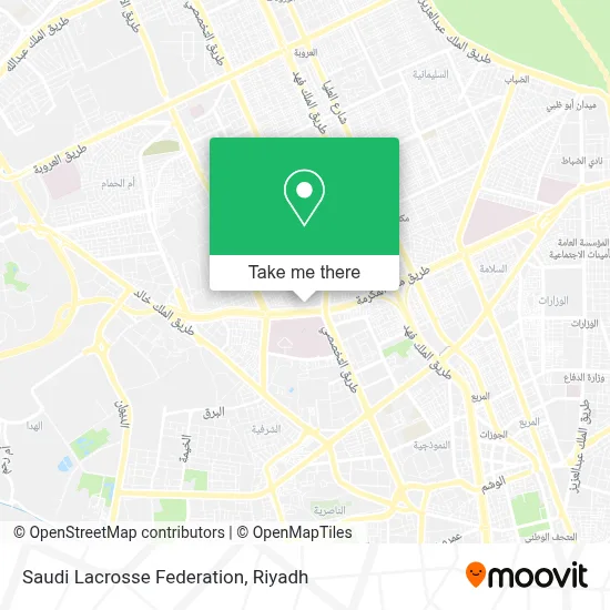 Saudi Lacrosse Federation map