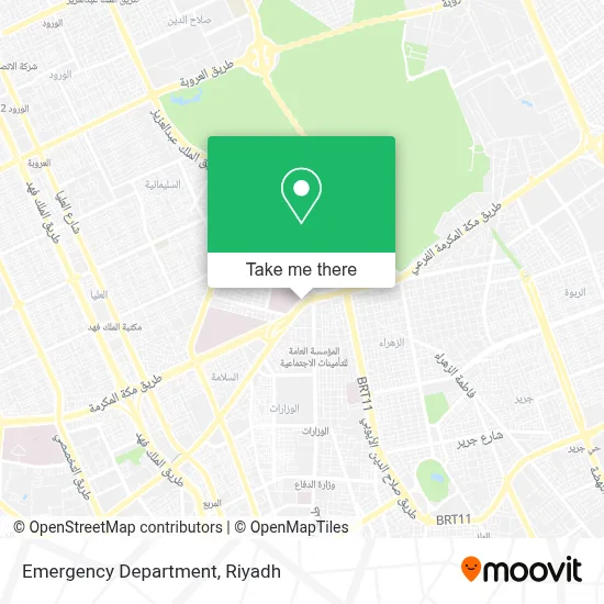 Emergency Department map
