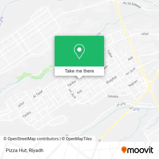 Pizza Hut map