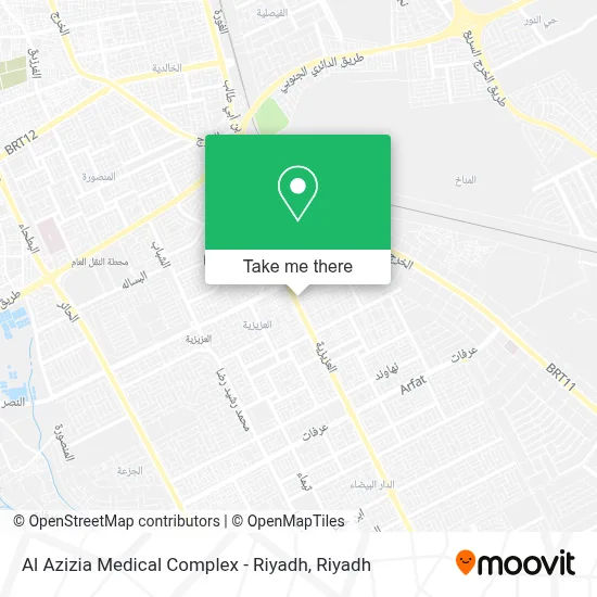 Al Azizia Medical Complex - Riyadh map