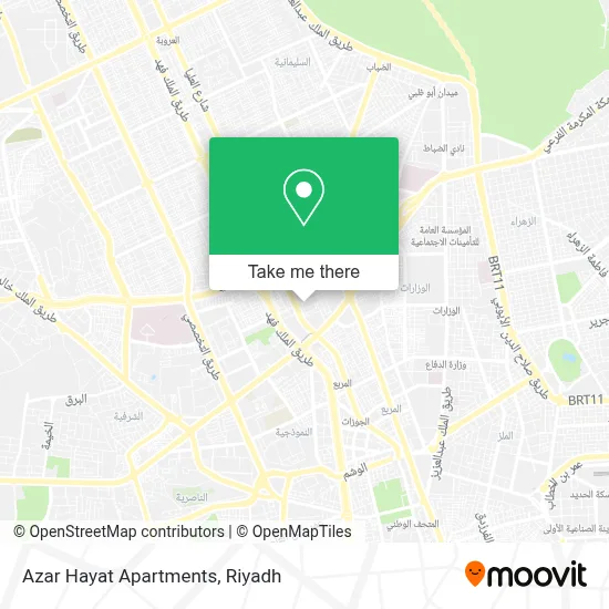 Azar Hayat Apartments map