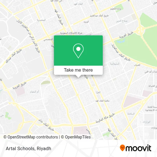 Artal Schools map