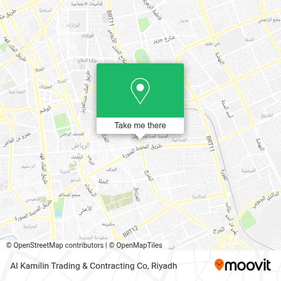 Al Kamilin Trading & Contracting Co map