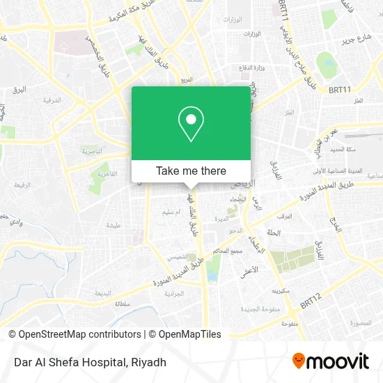 Dar Al Shefa Hospital map