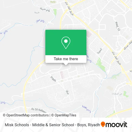 Misk Schools - Middle & Senior School - Boys map