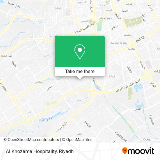 Al Khozama Hospitality map