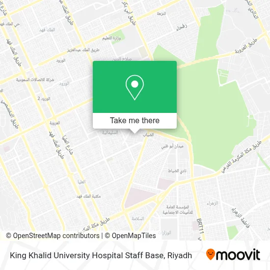 King Khalid University Hospital Staff Base map