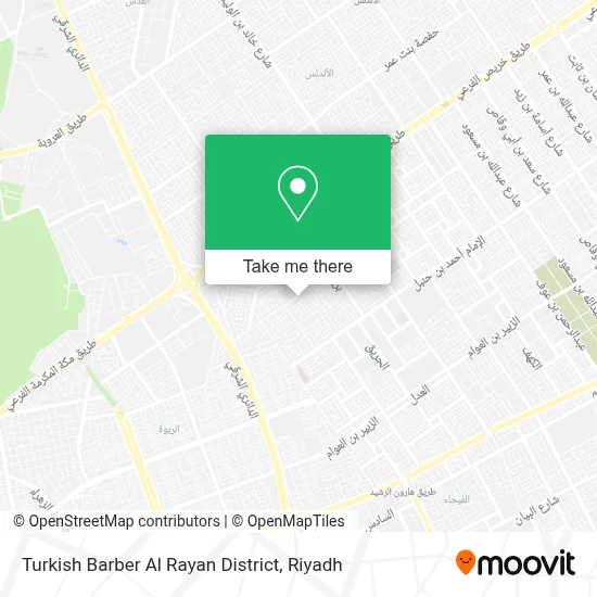 Turkish Barber Al Rayan District map