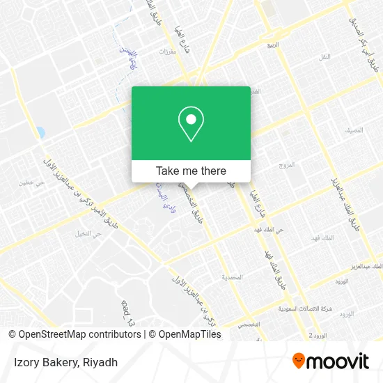 Izory Bakery map