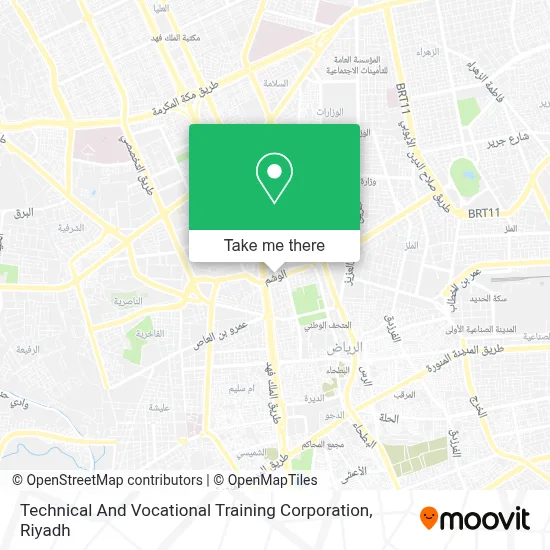 Technical And Vocational Training Corporation map